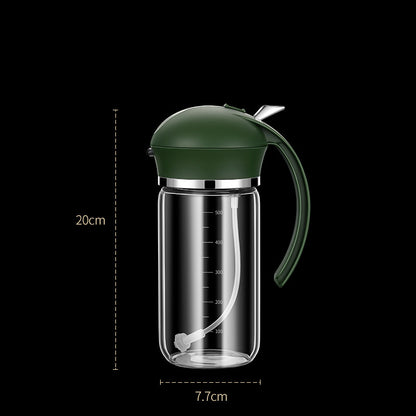 2-in-1 Glass Oil Spray Bottle for Cooking | Fine Mist Olive Oil Sprayer