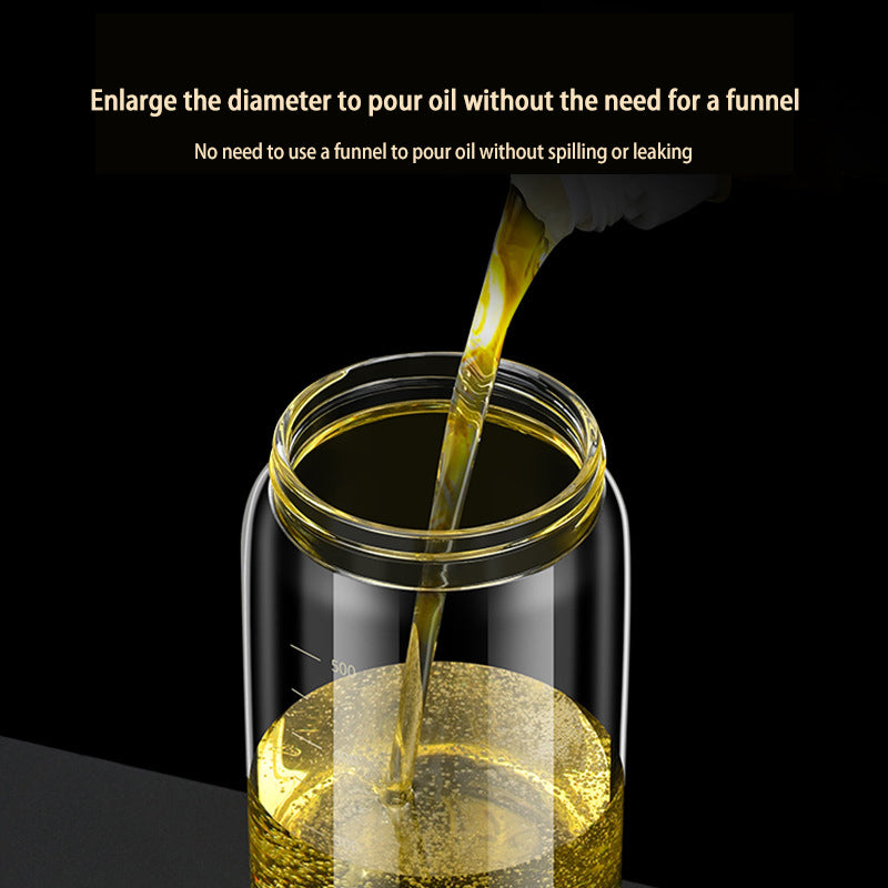 2-in-1 Glass Oil Spray Bottle for Cooking | Fine Mist Olive Oil Sprayer