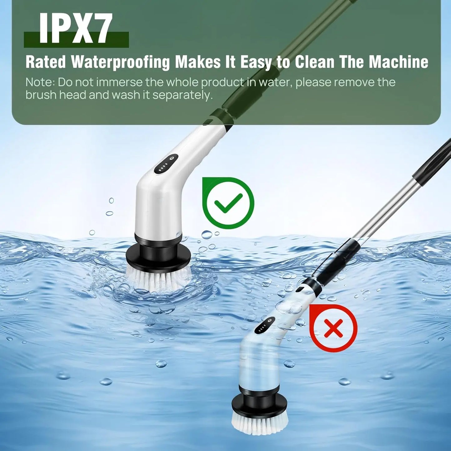 Electric Spin Scrubber | Cordless Power Cleaning Brush