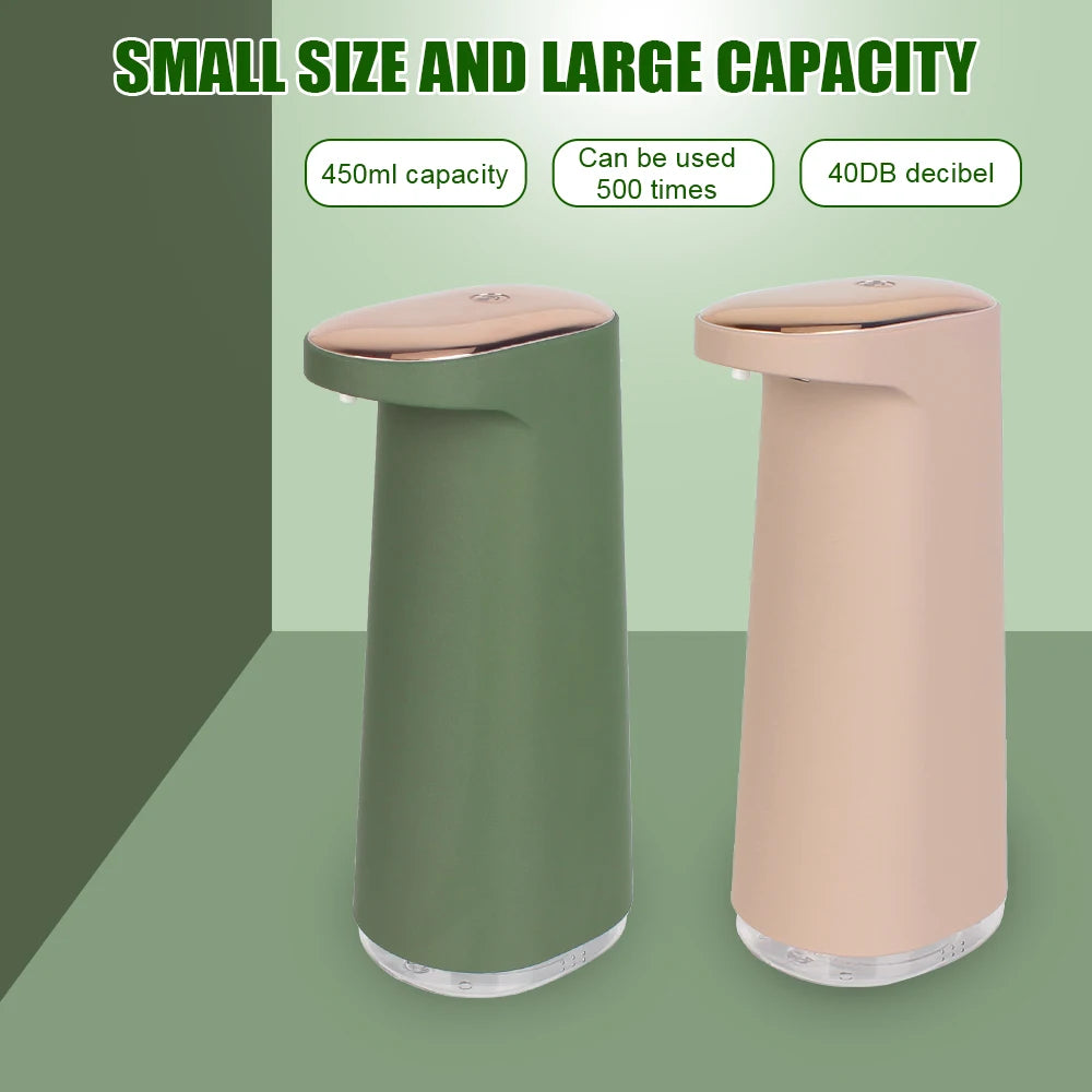 Automatic Touchless Foam Soap Dispenser – USB Rechargeable | 450ml Large Capacity | Hands-Free Sensor Pump