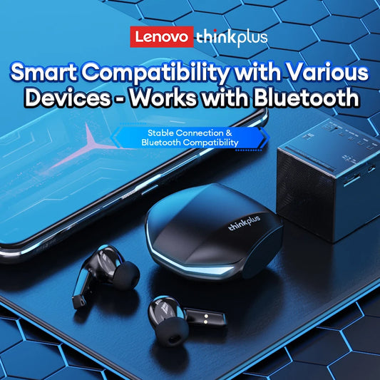 Lenovo GM2 Pro TWS Earbuds — Gaming/Music, Low Latency, Dual Mode