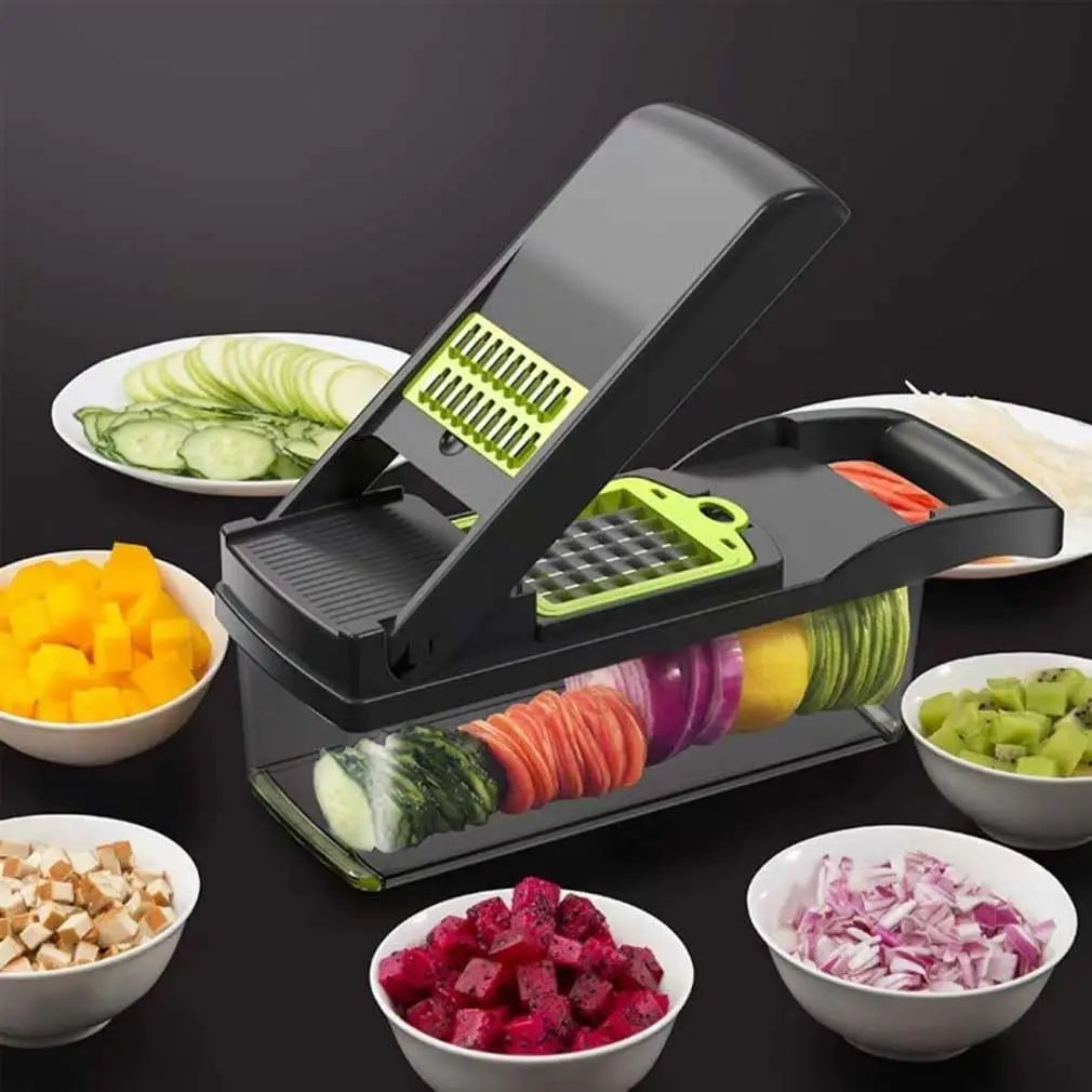 16-in-1 Vegetable Chopper – Slice, Dice & Grate with Ease